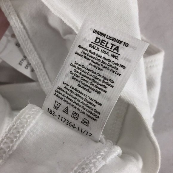 Lot of 3 Delta Maidenform Girls Bras Racerback Lace Pink White Size S - Picture 4 of 4